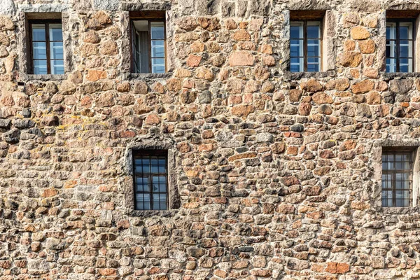 Ventana Cerrada Pared Edificio Antiguo — Foto de Stock