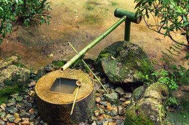 Japon bir parkta sulama için Tasarla