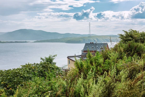 Bella Vista Sulle Montagne Sul Mare — Foto Stock