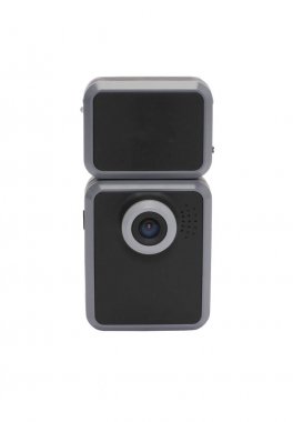 Beyaz arka plan üzerinde izole Modern şık video kaydedici