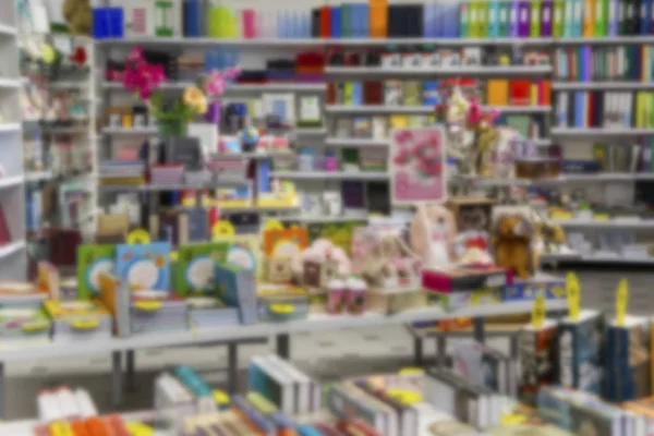Shelves Books Large Store Blur — Stock Photo, Image
