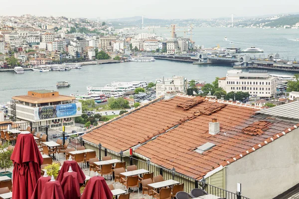 Estambul Turquía 2019 Hermosa Vista Los Tejados Casas Mezquitas Gran — Foto de Stock