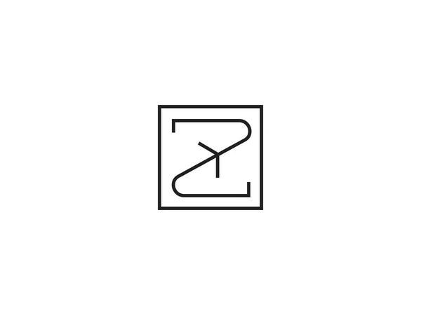 Начальная буква Z шаблон логотипа. Символ алфавита для корпоративного Бу — стоковый вектор