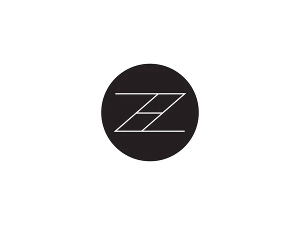 Letra inicial modelo de logotipo Z H. Símbolo do alfabeto para corporativo —  Vetores de Stock