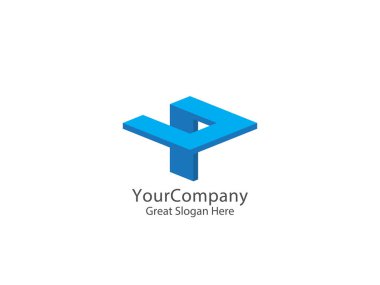 Soyut mektup sen ve P Logo Simge. ışın blok logo şablonu vektör çizim