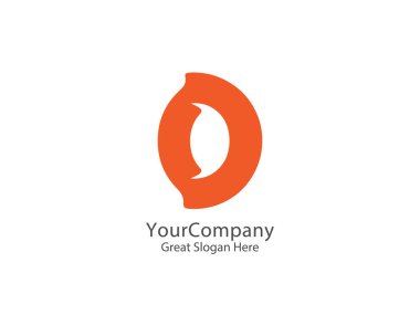 Soyut harfi D veya O Logo Simge. Infinity daire tasarım kavramı