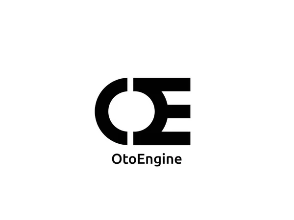 Abstrato letra inicial CE ou OE logotipo conceito design template ve —  Vetores de Stock