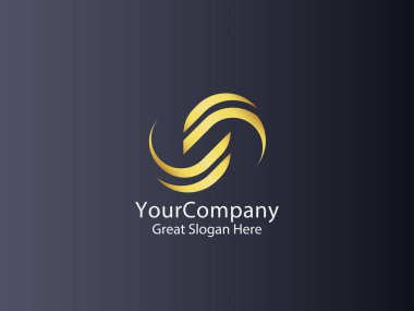  mektup s daire logo simge. alfabe işareti tasarlamak. vektör çizim.