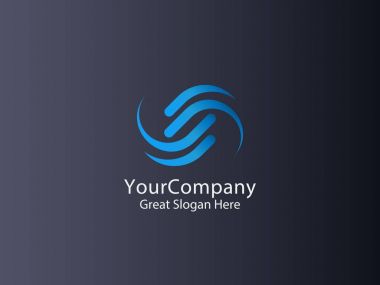  mektup s daire logo simge. alfabe işareti tasarlamak. vektör çizim.