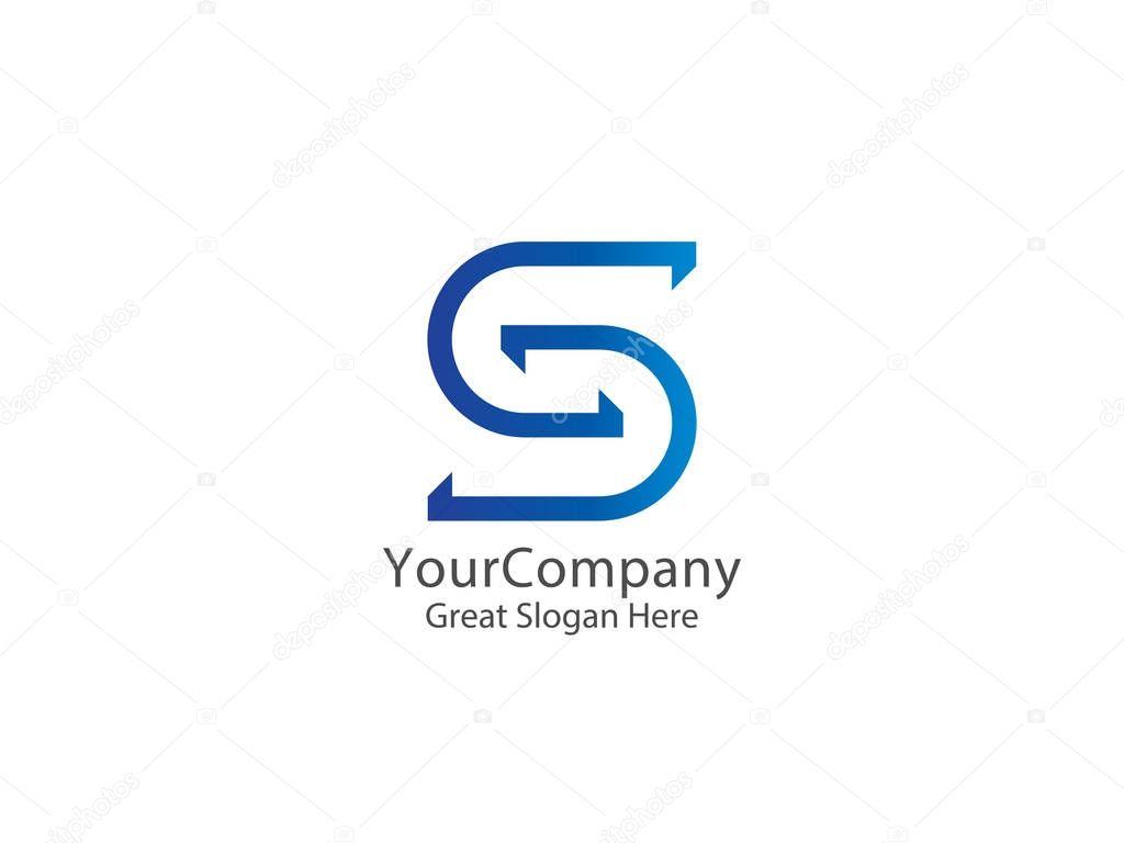  letter s logo icon. abstract alphabet sign design. vector illustration
