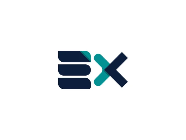 Bokstäver Ex logo ikon. abstrakta alfabetet tecken design. — Stock vektor