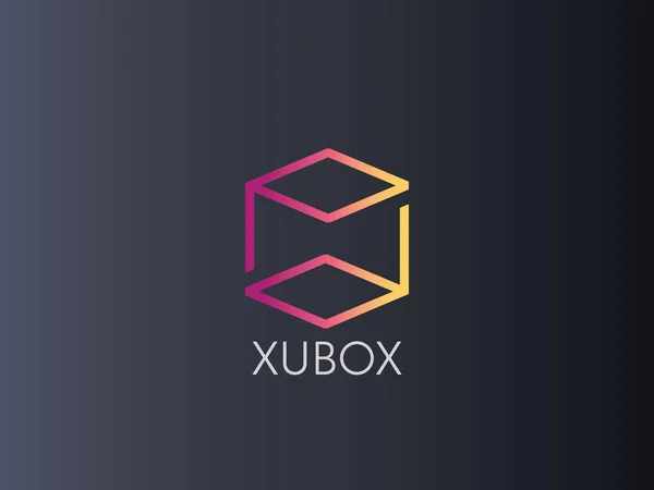 soyut kutu küp logo simge şablonu. blockchain ve teknoloji 