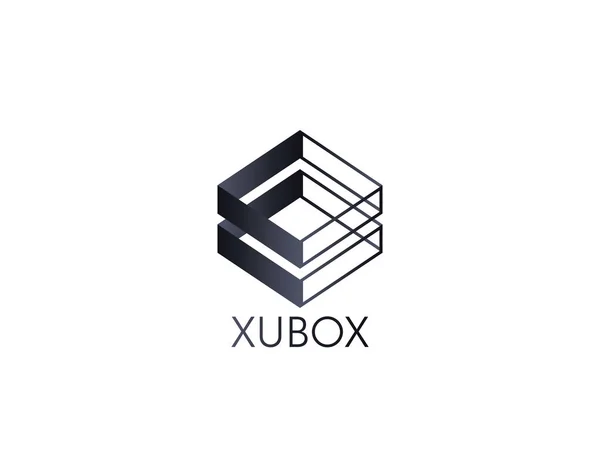 soyut kutu küp logo simge şablonu. blockchain ve teknoloji 