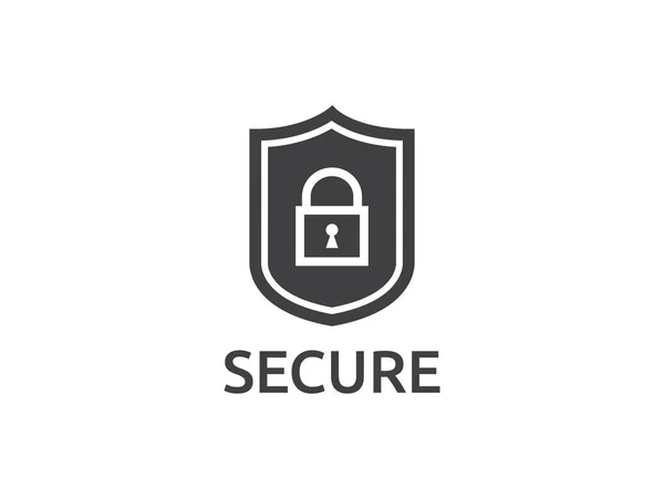 Icono de línea de escudo, Internet VPN Security Concept vector illustrat — Vector de stock