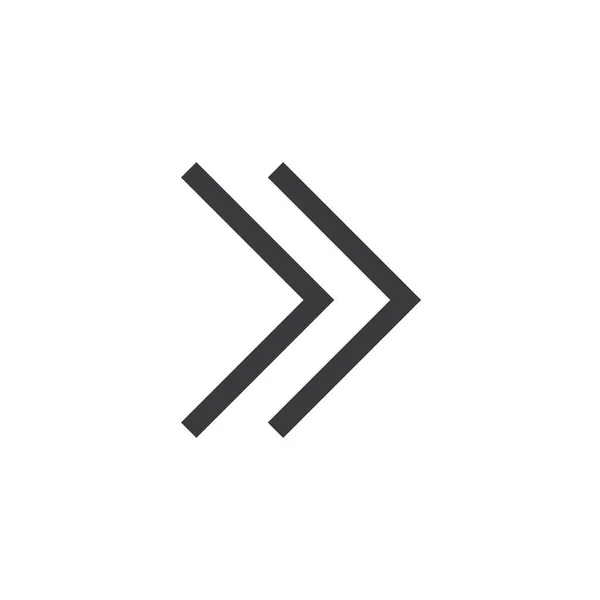 Икона Стрелы. изолированный идеальный пианино с плоским стилем на белом фоне для пользовательского интерфейса, приложения, сайта, логотипа. Векторная иллюстрация . — стоковый вектор