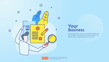 belge veri raporu konsepti yatırım analizi, planlama araştırması, iş istatistikleri ve mali denetim hesapları kağıt tablosu, dizüstü bilgisayar, büyüteç, evrak, grafikler, grafik elementi