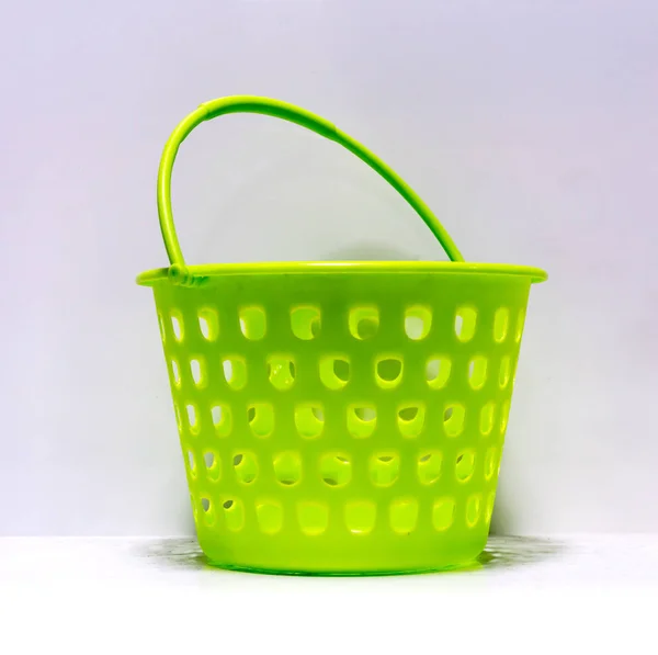 緑の丸い形の多目的バスケット — ストック写真