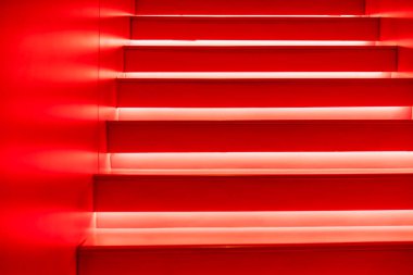 Soyut modern kırmızı merdiven