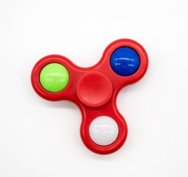 Kırmızı kıpır spinner içinde Led ile