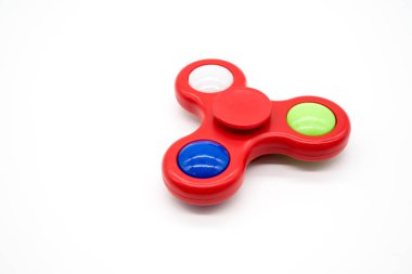 Kırmızı kıpır spinner içinde Led ile