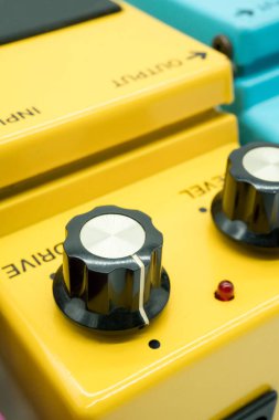 Closeup vintage gitar pedal