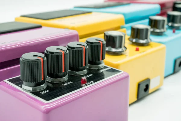 Primer plano del pedal de guitarra vintage — Foto de Stock