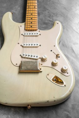 vintage elektro gitar vücut detay