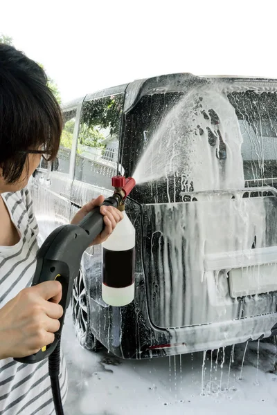 Husband Lies About Porn Asian Lesbians Washing Car