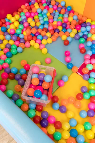Multi barevné plastové kuličky pro texturu — Stock fotografie