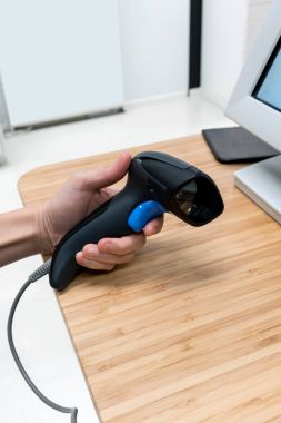 Barkod okuyucu için iş ya da alışveriş mağazası