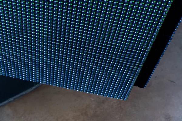 カラフルな led 光の相互作用の壁 — ストック写真