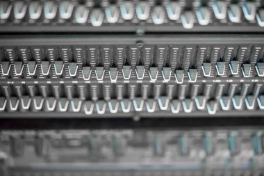 Karıştırıcı denetimi se için müzik karıştırıcı ekolayzer konsolunun yakın çekim