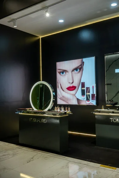 Tom Ford profesyonel makyaj dükkanı, Emquatier, Bangkok, Tayland, — Stok fotoğraf