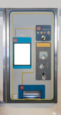 Otomat satın alma sistemi arayüzü.