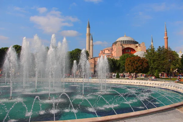 Hagia Sophia Coucher Soleil Ramadan Iftar Kandil Kadir Gecesi Laylat — Photo