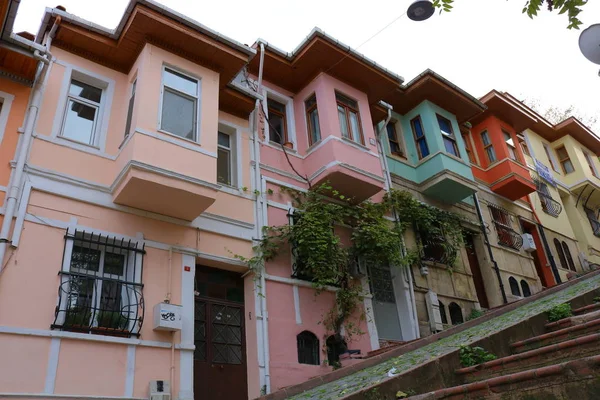 Balat bölgesinde geleneksel Türk evleri