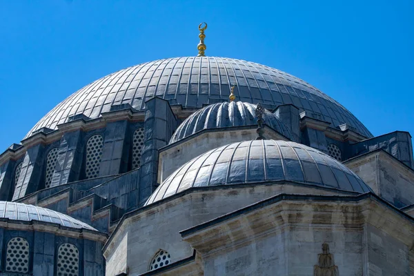 Cúpulas Mesquita Suleymaniye Istambul — Fotografia de Stock