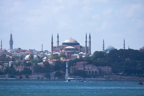 Hagia Sophia Ciel Nuageux Ramadan Iftar Kandil Kadir Gecesi Laylat — Photo