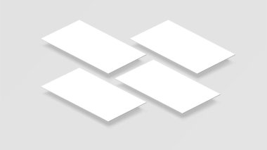 3d perspektif görünüm hareket eden app arabiriminde alay. Boş app ekran. Yatay 9:16 beyaz renk tonu vektör tarafından kolay kullanımlı kullanıcı arayüzü ve kullanıcı tasarım deneyimi için oluşturulan en boy oranı.