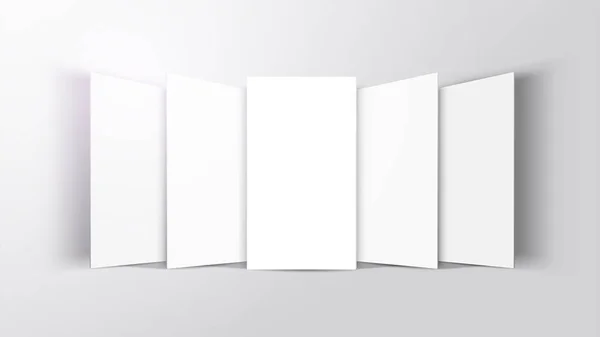 3d Önden Görünüm hareket eden app arabiriminde alay. Boş app ekran. Yatay 9:16 beyaz renk tonu vektör tarafından kolay kullanımlı kullanıcı arayüzü ve kullanıcı tasarım deneyimi için oluşturulan en boy oranı.