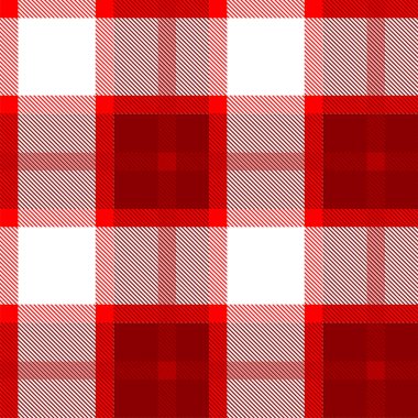 Kırmızı Tartan Denetimi Ekose desensiz. 