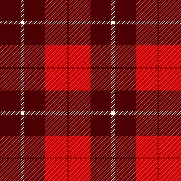 Red Tartan Check Patrones sin costura a cuadros . — Vector de stock