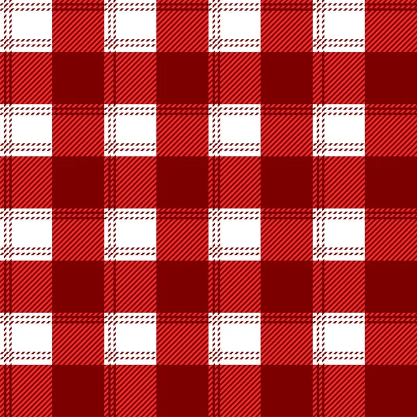 Red Tartan Check Patrones sin costura a cuadros . — Archivo Imágenes Vectoriales