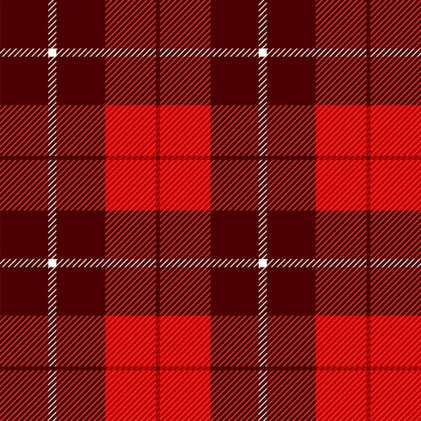 Red Tartan Check Plaid seamless patterns. — ストックベクタ