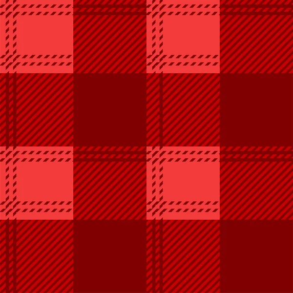 Red Tartan Check Plaid seamless patterns. — ストックベクタ