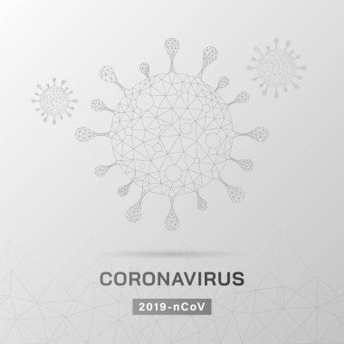 Coronavirus sancak şablonu. Coronavirüs salgını. Coronavirus tehlikesi ve halk sağlığı risk hastalığı ve grip salgını.