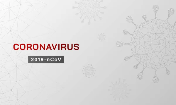 Modèle Bannière Coronavirus Pour Les Médias Sociaux Illustration Vectorielle Virus — Image vectorielle