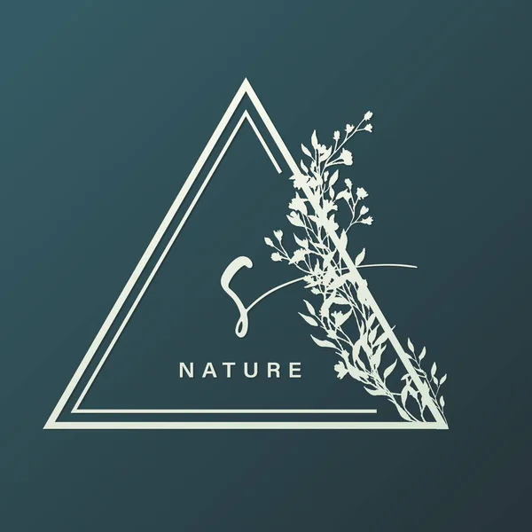 Logo Naturel Biologique Pour Marque Identité Entreprise Emballage Carte Visite — Image vectorielle