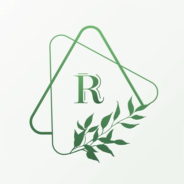 Естественный Органический Логотип Брендинга Фирменного Стиля Упаковки Визитной Карточки — стоковый вектор