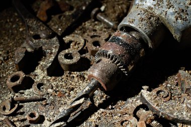 Araç kümesi. Fotoğraf.